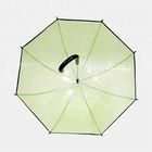 Ombrelli di plastica della pioggia della radura del tessuto di Poe, auto trasparente dell'ombrello della cupola aperta fornitore