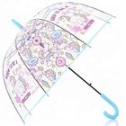 Stampa a 23 pollici di Digital di 8 costole dei chiari ombrelli di plastica aperti facili della pioggia fornitore