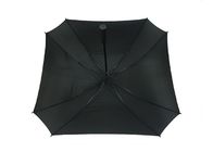 Il nero ha stampato la maniglia di gomma di forma degli ombrelli del golf delle costole quadrate della vetroresina fornitore