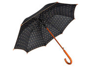 Struttura robusta della vetroresina di colore di stampa di Cmyk degli ombrelli di golf stampata maniglia di legno di J fornitore