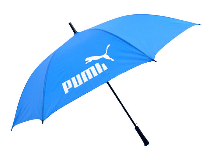 Ombrello di gomma di dimensione di golf del compatto della maniglia, ombrelli su ordinazione di golf di logo fornitore