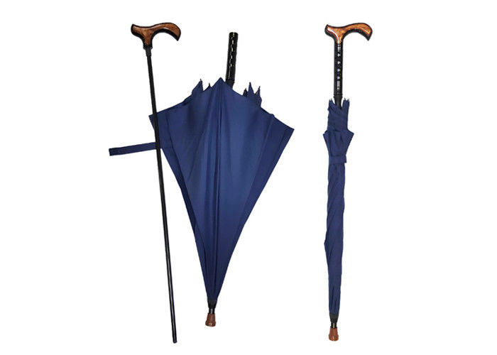 Ombrelli insoliti della pioggia di punte di metallo, costole di camminata della vetroresina dell'ombrello della canna fornitore