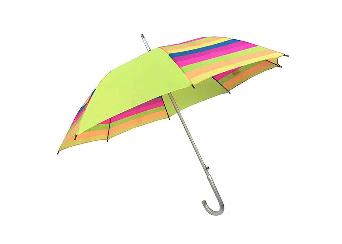 Ombrello flessibile variopinto della maniglia di J, anti uv dell'ombrello diritto della maniglia fornitore