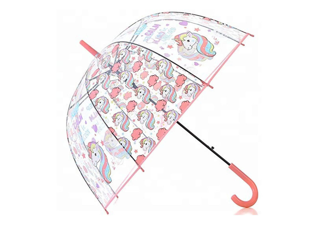 Stampa a 23 pollici di Digital di 8 costole dei chiari ombrelli di plastica aperti facili della pioggia fornitore